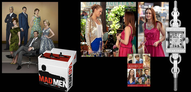 <strong>HAMILTON｜ハミルトン</strong><br />テレビではなんといっても60年代の広告代理店を舞台にした人気TVドラマ『マッドメン』での起用が印象的だ。実際に60年代のアメリカで人気を博していたハミルトンの時計がこの番組に登場するのは当然のことだろう。さらにNYのリッチでファッショナブルな高校生たちを描いた人気TVドラマ『ゴシップガール』では、レディ ハミルトン ヴィンテージが登場している。レディ ハミルトン ヴィンテージ（ステンレススチールケース・ケース幅15mm、クォーツ） H31291113  8万9250円　※こちらの商品はゴシップガールの出演者とは一切関係ありません。<br /><br />左／「マッドメン シーズン1-3 数量限定コンプリートスリムBOX」<br />発売元｜フジテレビジョン/ポニーキャニオン<br />販売元｜ポニーキャニオン<br />価格｜1万8900円<br />好評発売中<br />©MMVII-MMIX Lions Gate Television Inc. All Rights Reserved<br /><br />右／© 2012 Warner Bros. Entertainment Inc. All rights reserved. <br />絶賛発売・レンタル中<br />「ゴシップガール＜フォース・シーズン＞」　コンプリート・ボックス（11枚組）<br />希望小売価格：￥15,000（税込）　発売・販売元：ワーナー・ホーム・ビデオ<br />http://wwws.warnerbros.co.jp/gossipgirl/