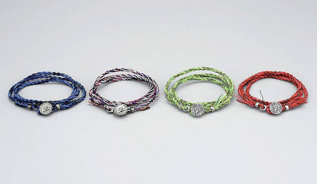 <strong>STRICT-G｜ストリクト ジー</strong>　STRICT-G×JAM HOME MADEコラボレーション　ロープ 3ロールブレスレット ジオン各7350円 ©SOTSU・SUNRISE