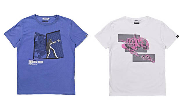 <strong>STRICT-G｜ストリクト ジー</strong>　期間限定Tシャツ「第13 話/再会、母よ…」＆「第14 話/時間よ、とまれ」　左／「Episode-13 アムロ発砲」、右／「Episode-13 空中換装」 各3990円 ©SOTSU・SUNRISE