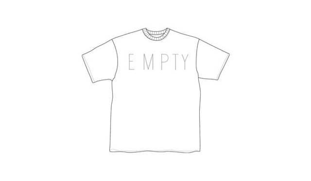<strong>BEAMS T｜ビームスT </strong>　 Tシャツ“EMPTY”（サイズ｜XS、S、M、L カラー｜WHITE）4725円