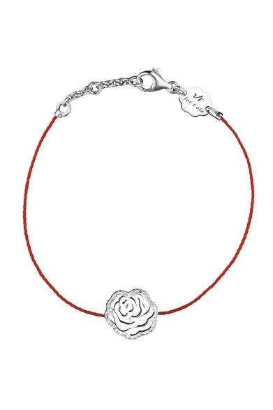 <strong>VANESSA TUGENDHAFT｜ヴァネッサ・タゲンハフト</strong>　ブレスレット（SV、ダイヤモンド、ナイロン）　3万9900円