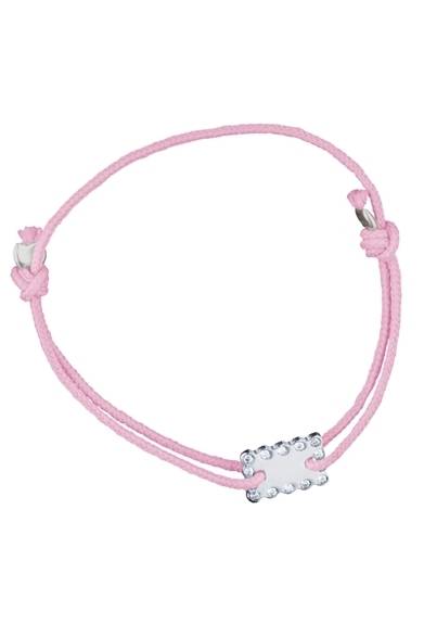 <strong>VANESSA TUGENDHAFT｜ヴァネッサ・タゲンハフト</strong>　ブレスレット（SV、ダイヤモンド、ナイロン）　2万4150円