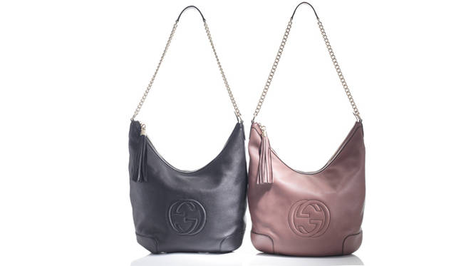 <strong>GUCCI｜グッチ</strong>　SOHOショルダーバッグ[W32×H28×D8cm]　各15万2250円