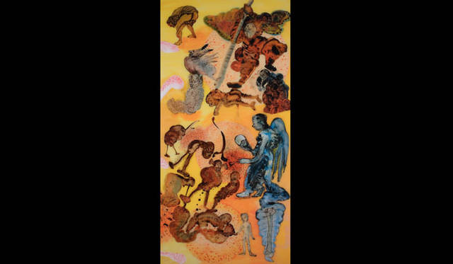 <strong>ART｜あたらしい美術の動向を探る 「アーティスト・ファイル 2013――現代の作家たち」 </strong>　ナリニ・マラニ 《Splitting the Other》（14枚のパネルのうちの1枚） 2007年 アクリル、インク、エナメル／アクリル・シートの裏側に彩色 Courtesy of the artist