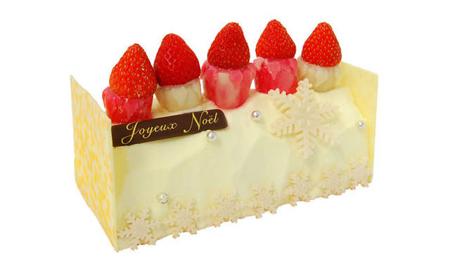 <strong>Frédéric Cassel｜フレデリック・カッセル</strong>　2012クリスマスケーキコレクション　ブッシュ・イチゴ（BUCHE ICHIGO）