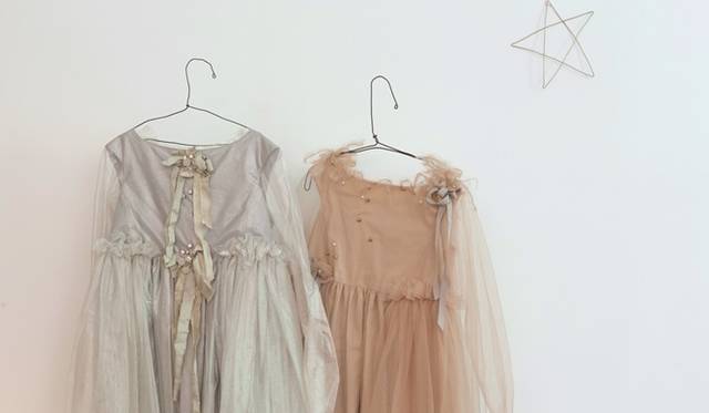 <strong>Bonpoint│ボンポワン</strong>　チュールドレス　色：ピンク、シルバーラメ （4歳～10歳） 7万9800円