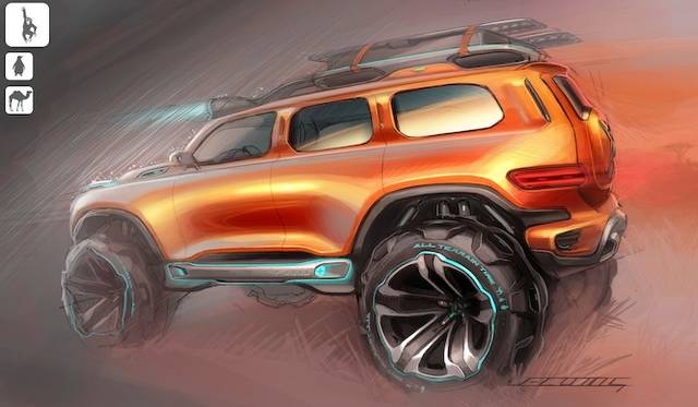 <strong>Mercedes-Benz Ener-G-Force｜メルセデス・ベンツ エナGフォース</strong><br />ジャングルなどの走行に特化した装備を施した仕様