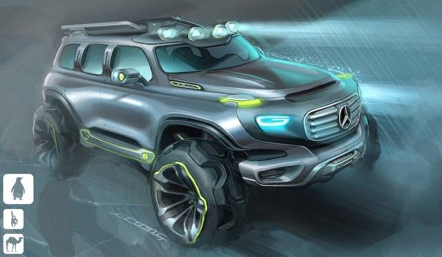 <strong>Mercedes-Benz Ener-G-Force｜メルセデス・ベンツ エナGフォース</strong><br />こちらは寒冷地での使用を想定して描かれたイメージイラスト