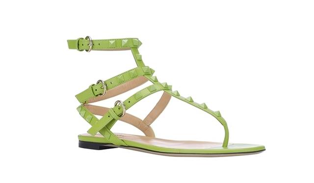 <strong>VALENTINO GARAVANI│ヴァレンティノ ガラヴァーニ</strong>　サンダル　アップルグリーン、ポップピンク、ソフトイエロー　8万6100円