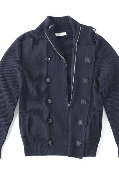 　ニットカーディガン19万9500円（エルメネジルド ゼニア／阪急メンズ東京）