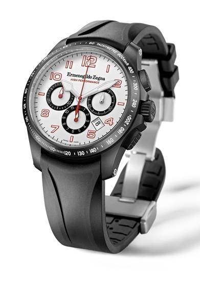 ムーブメント│自動巻き キャリバー12½<br />パワーリザーブ│42時間<br />石数│37石<br />ケース│直径42mm<br />防水性│3気圧防水<br />カラー│ホワイト<br />価格│51万9750円<br /><br />ゼニア カスタマーサービス<br />Tel. 03-5114-5300<br />