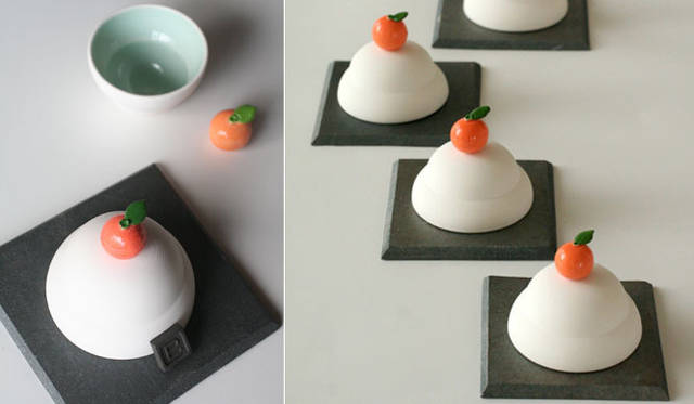 <strong>kokokashiko.jp｜ここかしこ</strong>　新年にピッタリなイメージの鏡餅の形のぐいのみ「ぐいのみ鏡餅」1万1550円