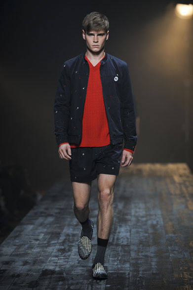 <strong>FACTOTUM｜ファクトタム</strong>　2013春夏コレクション　刺繍ドリズラー3万9900円