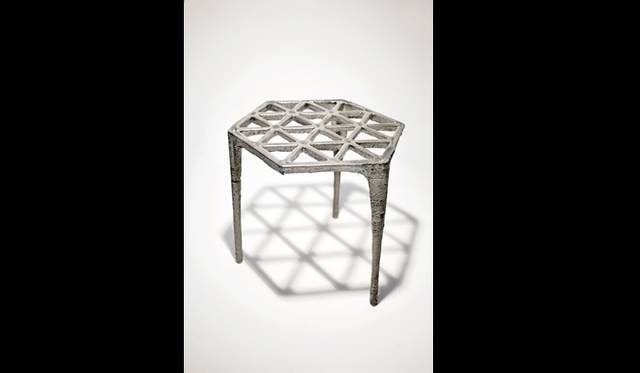 <strong>ART FILE 04｜「Mark-ing」</strong>　Max Lamb　Hexagonal pewter stool / 2008
