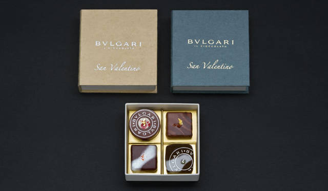 <strong>BVLGARI｜ブルガリ</strong>　彼と彼女で楽しむ“宝石”　バレンタイン限定チョコレート登場　　「和紙ボックス 2013」4500円