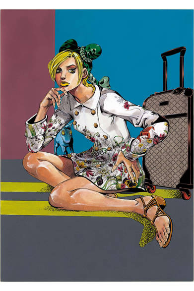 <strong>GUCCI｜グッチ</strong>　荒木飛呂彦の特別描き下ろしマンガが全世界のグッチ直営店のウィンドウを飾る<br />©LUCKY LAND COMMUNICATIONS / SHUEISHA