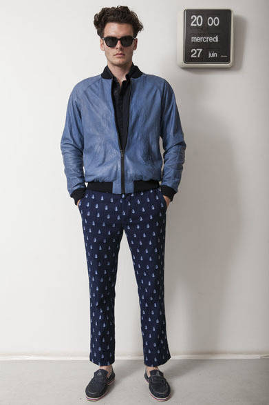 <strong>BAND OF OUTSIDERS｜バンド オブ アウトサイダーズ</strong>　2013春夏コレクション　レザーベースボールジャケット19万7400円