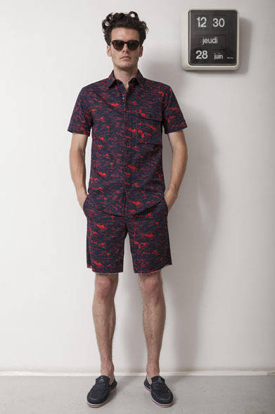 <strong>BAND OF OUTSIDERS｜バンド オブ アウトサイダーズ</strong>　2013春夏コレクション　シャツ3万9900円、パンツ3万3600円