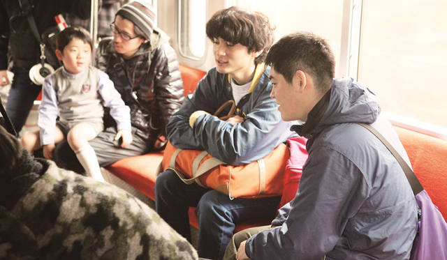 <strong>映画『横道世之介』 </strong>　撮影現場にて　©2013『横道世之介』製作委員会