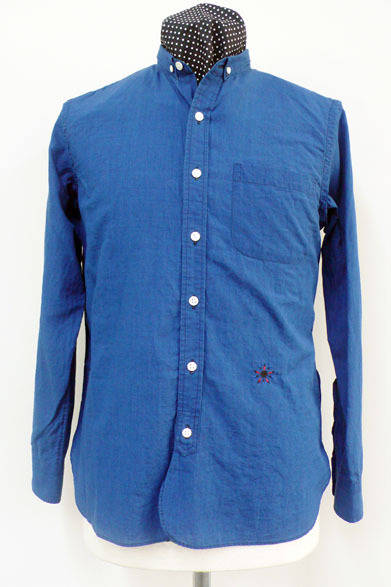 <strong> BEATITUDE｜ビアティチュード</strong>　2013春夏コレクション　インディゴボタンダウンシャツ1万9950円