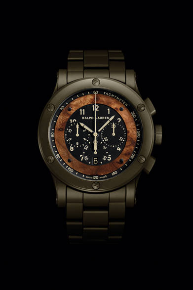 <strong>RALPH LAUREN｜ラルフ ローレン</strong><br />「スポーティングコレクション RL67 オートモーティブ クロノグラフモデル」171万1500円、年末以降発売予定