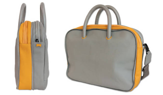 <strong>CAMPER｜カンペール</strong>　2013春夏コレクション　メンズ新作バッグ「Hamburger（ハンバーガー）」のブリーフケース（W40×H30×D7～11,5cm）2万9400円