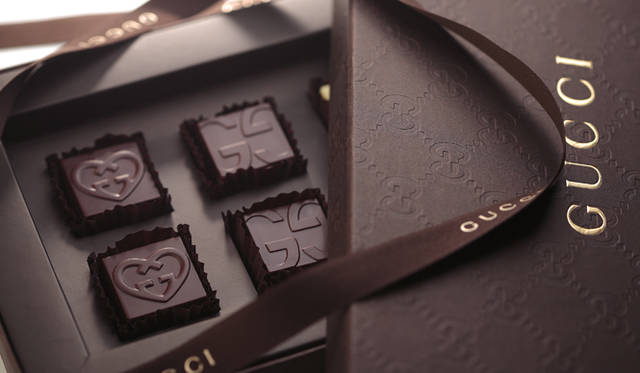 <strong>GUCCI｜グッチ</strong>　グッチ チョコ（8個入り） 3150円　※グッチ カフェでは、8個入りに加え、4個入り（2100円）、12個入り（4200円）も販売