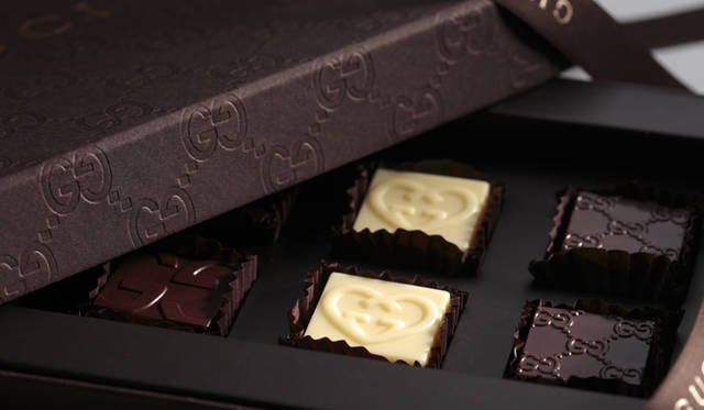 <strong>GUCCI｜グッチ</strong>　グッチ チョコ（8個入り） 3150円　※グッチ カフェでは、8個入りに加え、4個入り（2100円）、12個入り（4200円）も販売