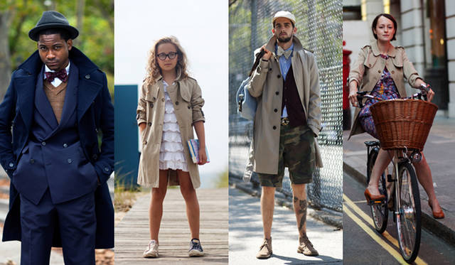 <strong>BURBERRY｜バーバリー</strong>　バーバリーは、世界中からの投稿による「ART OF THE TRENCH」というトレンチコートの専門サイトも有名。百人百様のトレンチコートの着こなしを見ることができる。