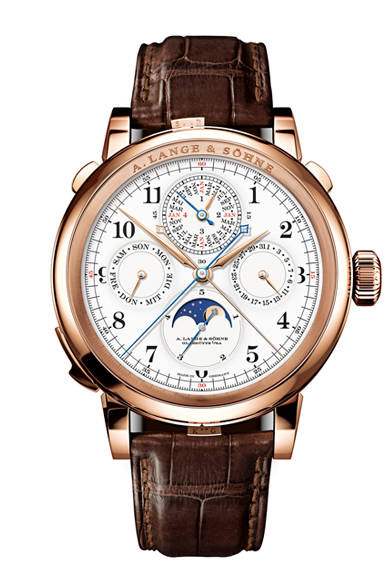 <strong>A. Lange ＆ Söhne｜A.ランゲ＆ゾーネ</strong><br />「グランド・コンプリケーション」世界6本限定（年間生産数1本）、PGケース、税込192万ユーロ、入荷時期は要問合せ