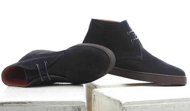 <strong>JOHN LOBB｜ジョンロブ</strong>　アンクルブーツ「TURF」　ミッドナイト（※商品のソールはキャラメルに変更）　13万1250円