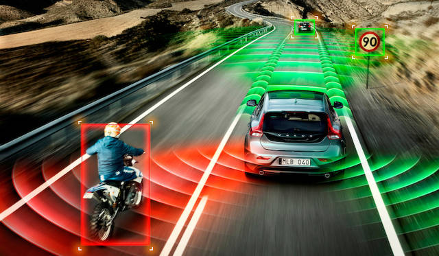 前後のセンサー