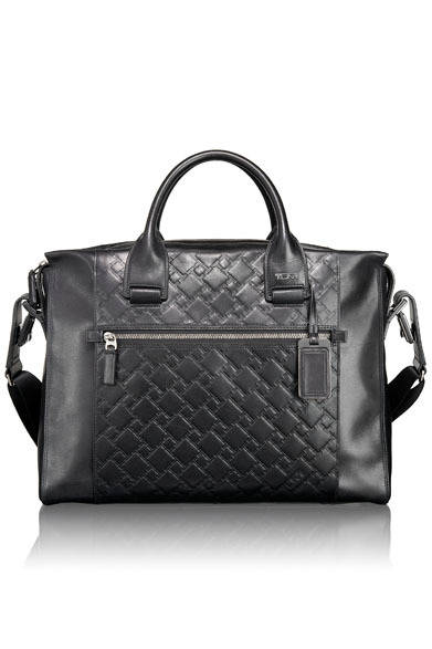 <strong>TUMI｜トゥミ</strong>　 「TICON（タイコン）コレクション」　スリム・ジップ・トップ・ブリーフ（ブラックレザー）9万4500円