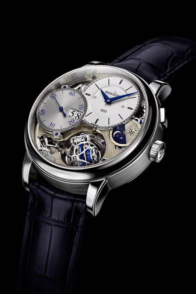 「マスター・グランド・トラディション・ジャイロトゥールビヨン 3・ジュビリー」エクストラホワイトPTケース、世界75本限定、39万6900ユーロ（予価）、12月発売予定