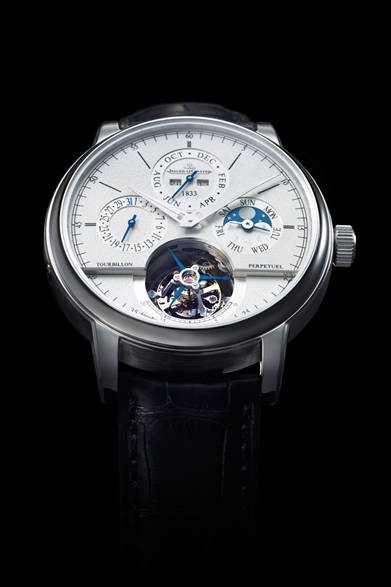 「マスター・グランド・トラディション・ジャイロトゥールビヨン 3・ジュビリー」エクストラホワイトPTケース、世界75本限定、39万6900ユーロ（予価）、12月発売予定