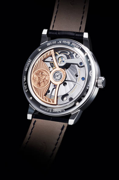 「マスター・グランド・トラディション・ジャイロトゥールビヨン 3・ジュビリー」エクストラホワイトPTケース、世界75本限定、39万6900ユーロ（予価）、12月発売予定