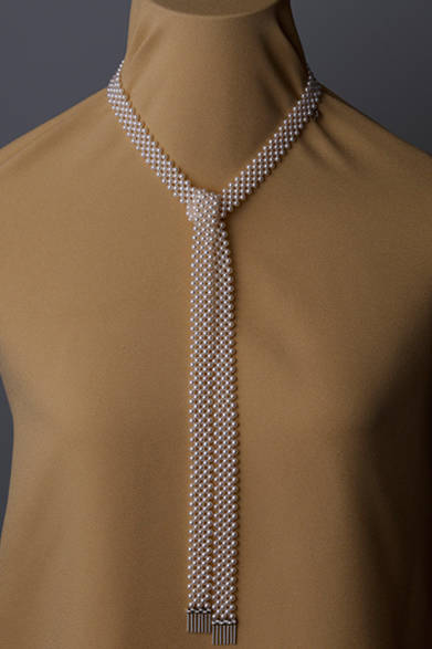 <strong>MIKIMOTO｜ミキモト</strong>　ネックレス（アコヤ真珠[約3.5～4.0mm]／K18WG）[約100cm]　80万8500円