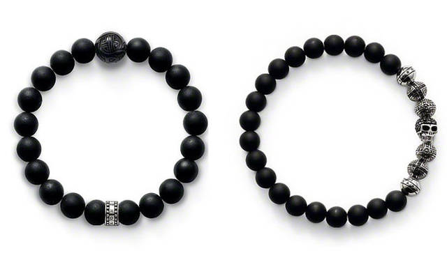 <strong>THOMAS SABO｜トーマス サボ</strong>　メンズジュエリーコレクション「REBEL AT HEART」　左／ブレスレット1万1130円、右／ブレスレット3万3600円