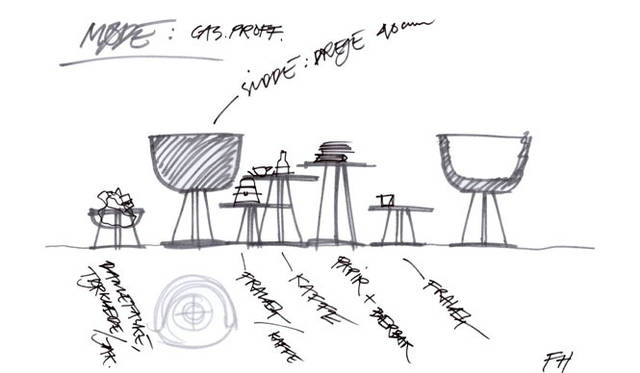 <strong>FRITZ HANSEN｜フリッツ・ハンセン</strong>　minuscule™ by Fritz Hansenスケッチ