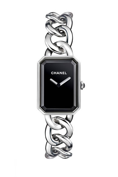 <strong>CHANEL｜シャネル</strong>　「プルミエール」[SS×ブラックラッカー（文字盤）×オニキス（リューズ）]、ケースサイズ[20×28×6.6mm]、クォーツ、30m防水、45万1500円（予価）　※2013年4月1日発売予定