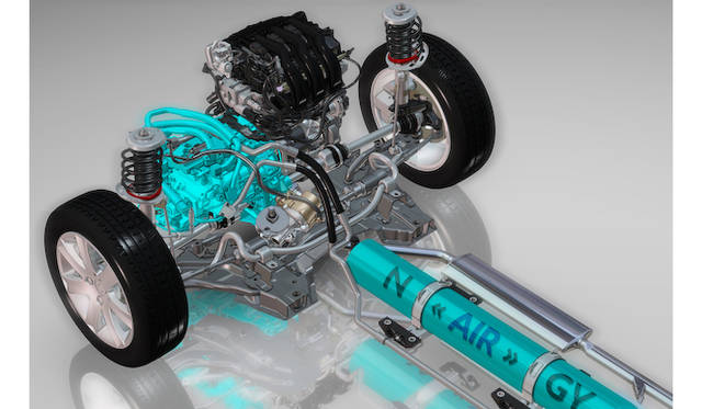 水色の着色部分が、圧力モーターとコンプレッサー