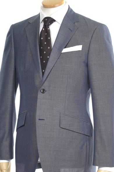 ジャケット5万5650円（ケント＆カーウェン）、シャツ1万1550円（HITOYOSHI）、ネクタイ9450円（フランコスパダ コンフォート）