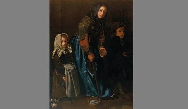 <strong>ART FILE 10｜「Blue Jeans 350 years」</strong>　 Begging Woman with Two ChildrenParis, Galerie Canesso. Photo: Thomas Hennocque