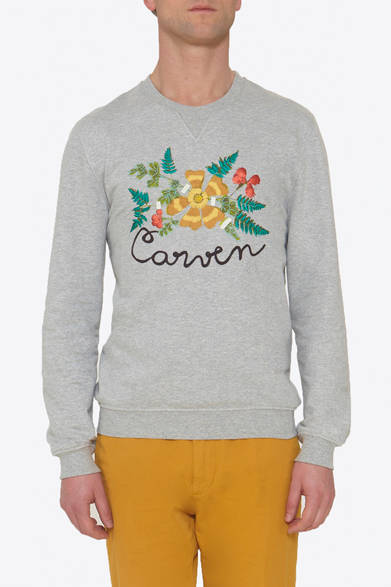 <strong>CARVEN｜カルヴェン</strong>　“CARVEN” 刺繍ロゴ入りスウェットシャツ　2万3100円