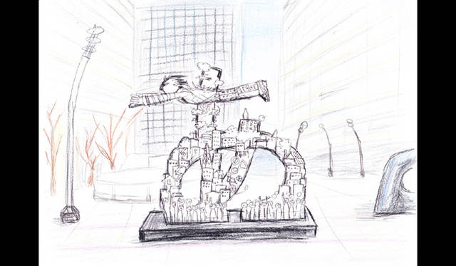 <strong>EVENT｜六本木アートナイト2013</strong>　21_21 DESIGN SIGHT プログラム　関口光太郎 《あ》オブジェスケッチ