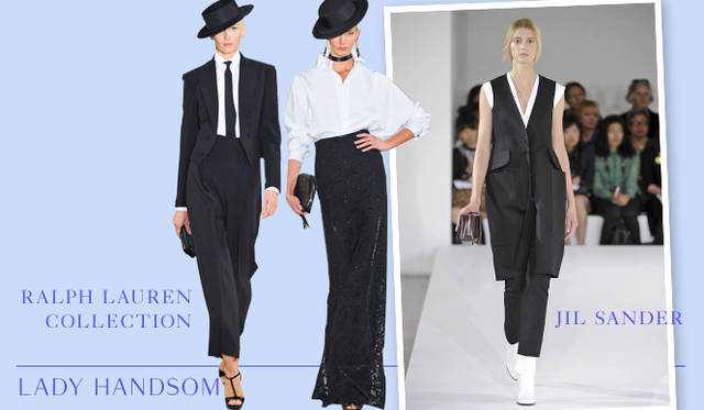 <strong>モードシーン全体に、そこはかとなく漂うオリエンタルムード</strong><br />今シーズンもっとも目立ったスタイルといえば、日本をはじめとするアジア諸国の文化や民族衣装からのインスピレーションを随所に盛り込んだスタイルだろう。代表的なのはプラダのルック。まるで家紋や墨彩画のような柄、着物のような生地の素材感、また足袋や下駄を思わせるシューズなど、随所にオリエンタルなエッセンスを感じさせるスタイルの提案は大きな話題となった。プリントやディテール、またミュウミュウやドリス ヴァン ノッテンのルックにみる着物の羽織のようなアウターの着こなしなど、いつものスタイルにひとつオリエンタルなポイントを効かせて、今季らしいスタイルを楽しみたい。<br /><br />PRADA（プラダ）