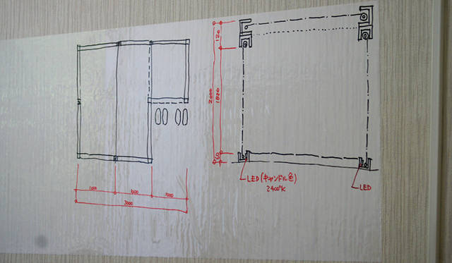 <strong>REVALUE NIPPN PROJECT CHARITY GALA 2013 with GUCCI</strong>　目指したのは、日本最古の茶室建造物であり、千利休作で唯一の現存茶室といわれる“待庵”