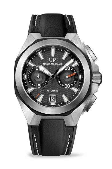 <strong>GIRARD-PERREGAUX│ジラール・ペルゴ「クロノホーク」</strong><br />自動巻き、SSケース、126万円