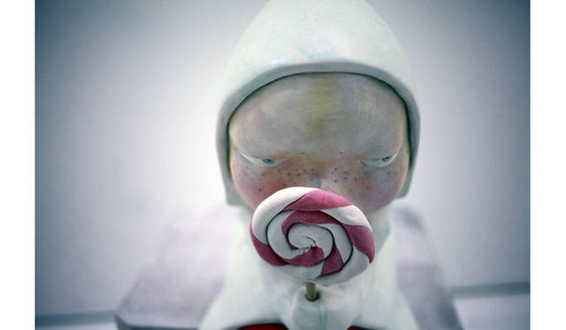 山崎龍一／《こんなことじゃだまされませんから》／2012／ミクストメディア／30.0ｘ15.5ｘ19.5cm／Satellite