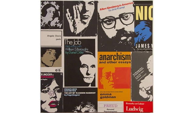 Jon Widman／《Book Cover》／2012／Flash paint on linen／45.7x45.7cm／Gallery EM